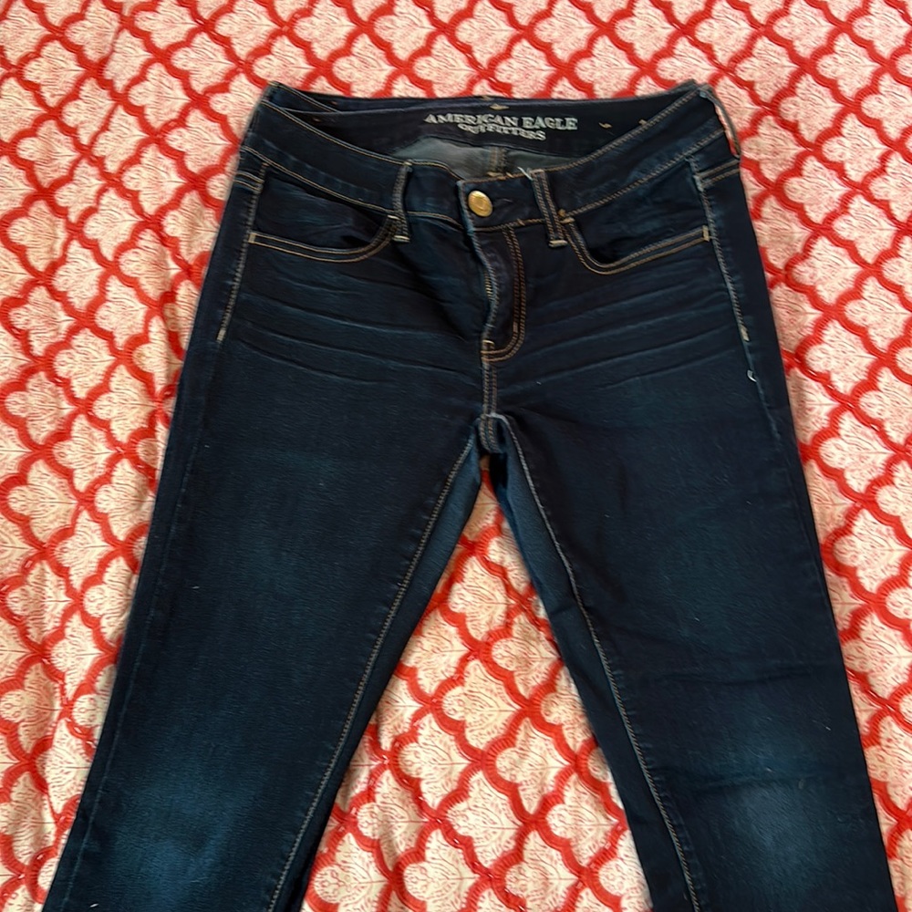 Two pairs of American Eagle jegging skinny jeans